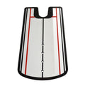 White putting alignment mirror for indoor or practice-green drills